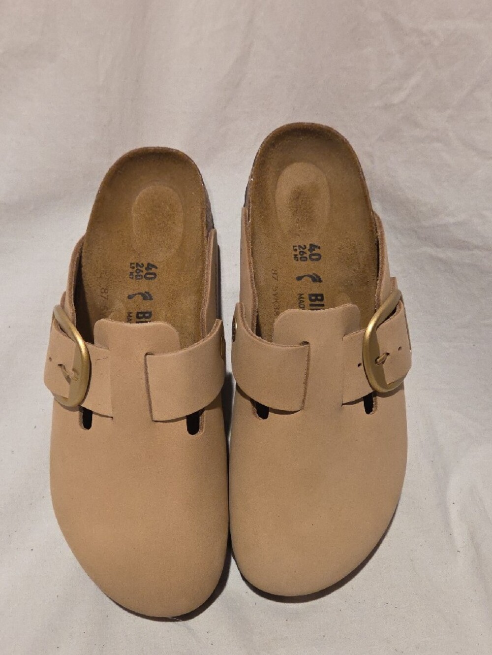 Birkenstock Boston Big Buckle Clog, Sandcastle, Euro Size 40 US Womens 9,9.5 - Picture 3 of 6